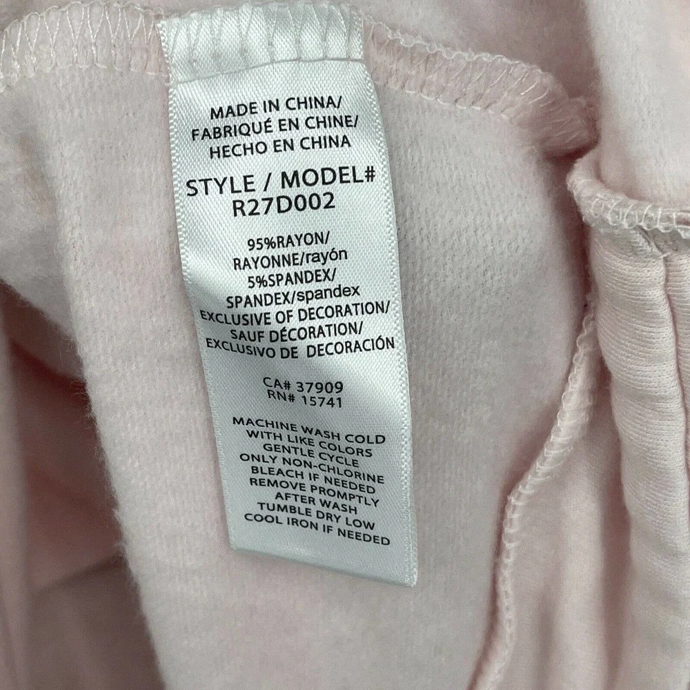 Splendid Gathered Back Hoodie Pajama Top In Ballerina Pink Size M - Picture 6 of 11